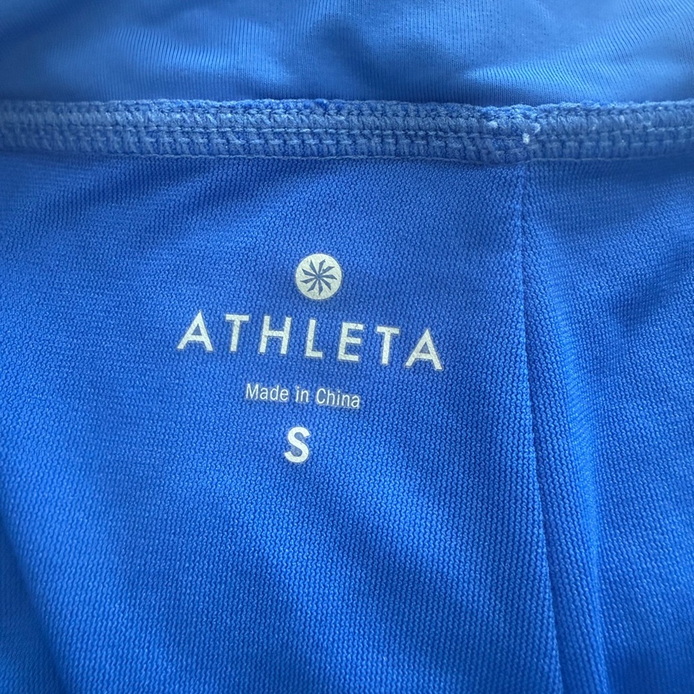Athleta Vibrant Blue Swim Wear Size Small, bottoms, top, rash guard - Picture 4 of 10